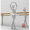 Obesek za ključe Balerina