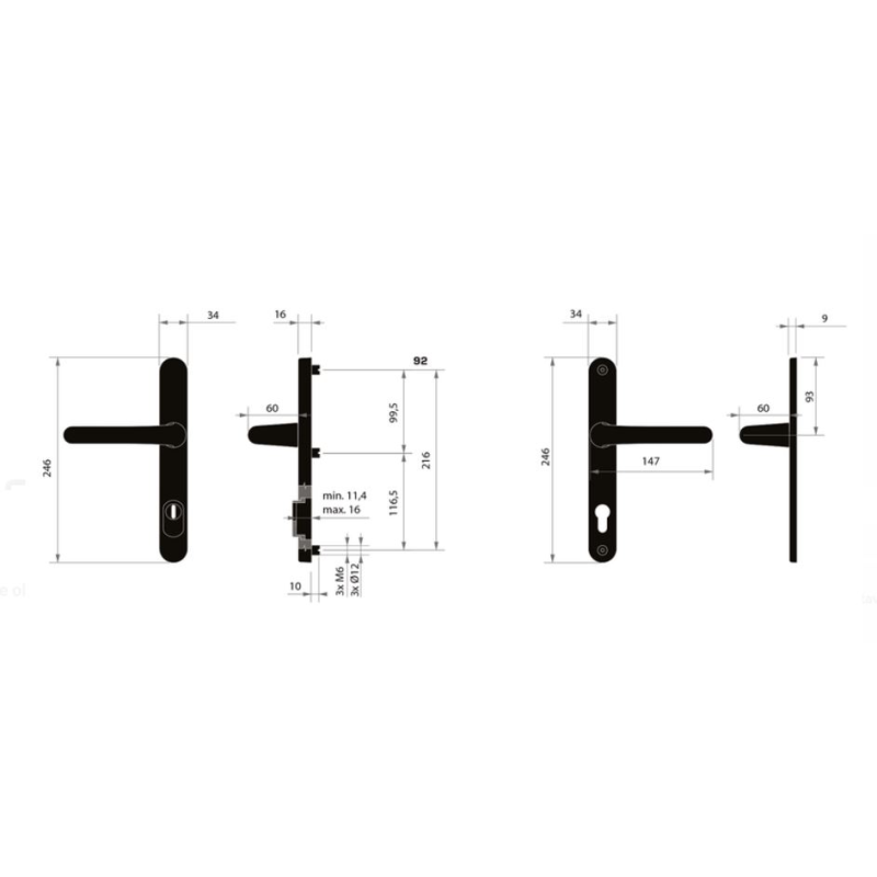 Kljuka SECURO A04 PLUS